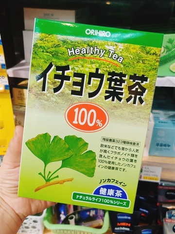 Trà Ginkgo Biloba bổ não hỗ trợ trí nhớ Orihiro 26 gói