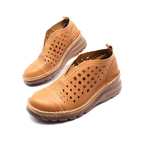 Giầy nữ da thật Leather Kosu ELF-0062S