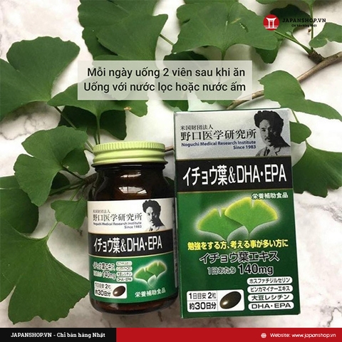 Viên uống bổ não DHA Ginkgo Noguchi 60v