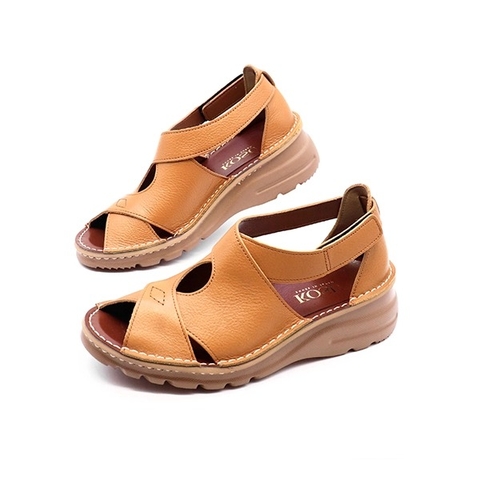 Sandal nữ da thật Leather Kosu ELF-0076