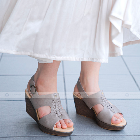Sandal nữ đế xuồng 8cm Kosu K-22962