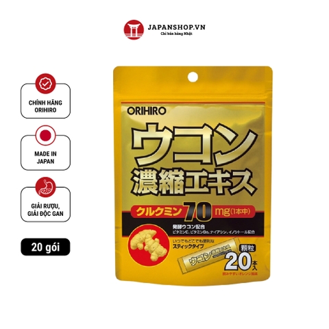 Bột nghệ giải rượu Orihiro 20 gói