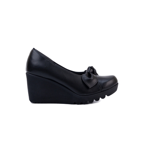 Giày da đính nơ 7cm Kosu K-24M26