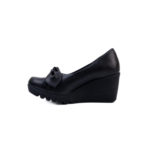 Giày da đính nơ 7cm Kosu K-24M26