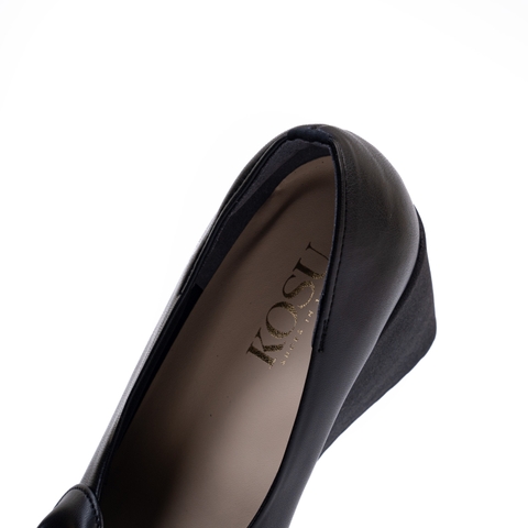 Giày da đính nơ 7cm Kosu K-24M26
