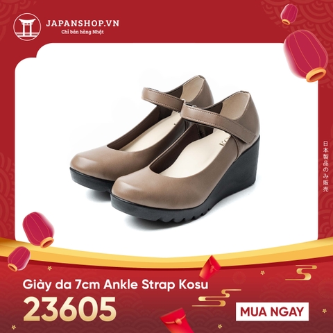 Giầy da 7cm Ankle Strap Kosu K-23605