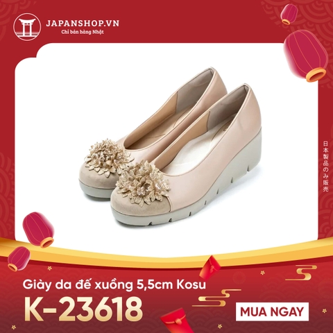 Giầy da đế xuồng 5,5cm Kosu K-23618