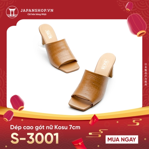 Dép cao gót nữ KOSU 7cm S-3001