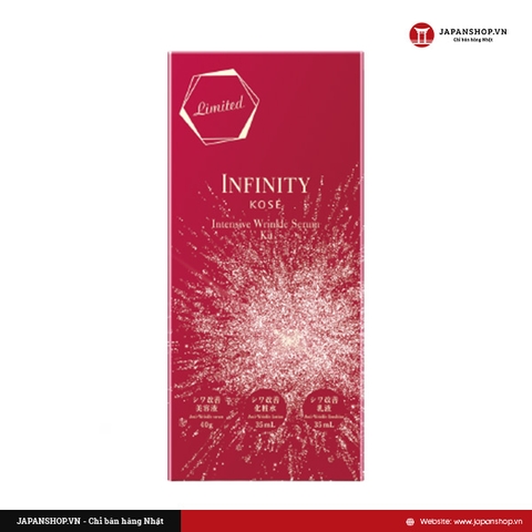 Kem dưỡng da ban đêm cải thiện nếp nhăn kosé infinity intensive wrinkle serum Kit