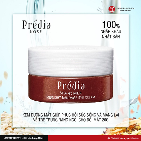 Kem dưỡng mắt Kosé Prédia Spa et Mer Midnight Bandage eye Cream