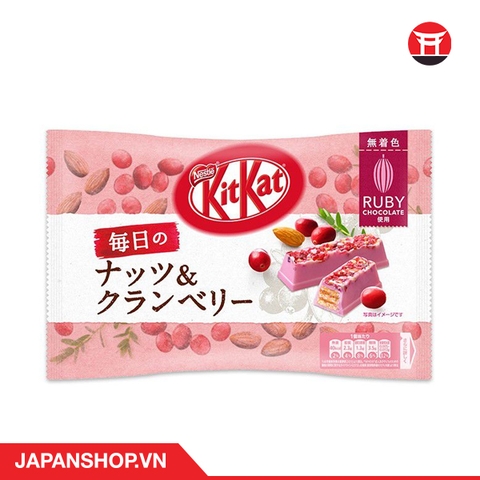 Kitkat Mainichi-Nuts and Cranberry Ruby Chocolate 87g