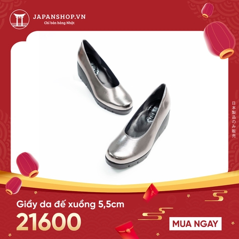 Giầy da đế xuồng 5,5cm Kosu K-21600