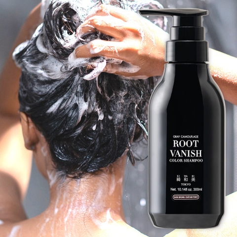 Dầu gội nhuộm tóc phủ bạc hữu cơ Root Vanish KIWABI