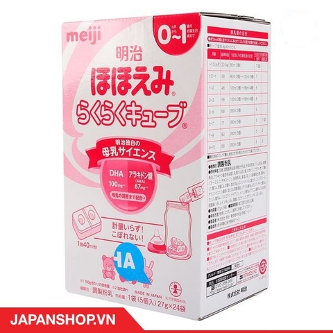 Sữa Meiji thanh 0