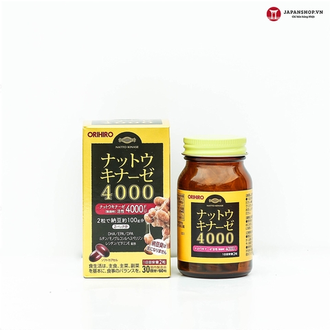 Viên uống hỗ trợ phòng ngừa tai biến Orihiro 4000FU - 60 viên