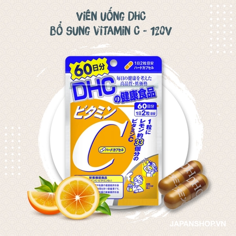 Viên uống DHC bổ sung vitamin C - 120V