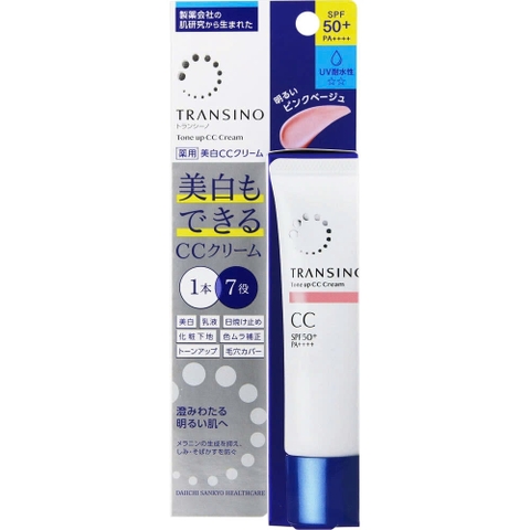 Kem CC trang điểm dưỡng trắng da Transino 30g