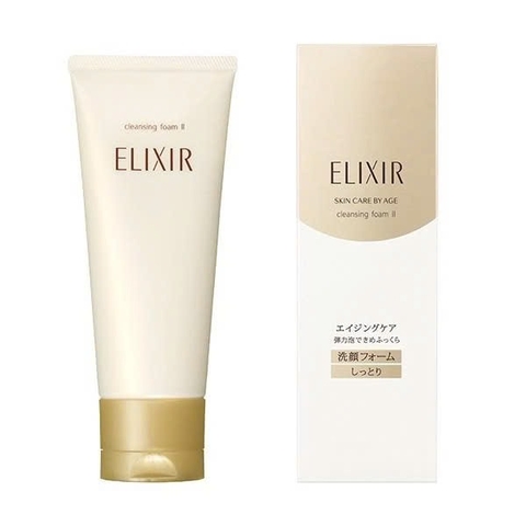 Sữa rửa mặt tạo bọt, tăng sinh collagen Elixir II 145g