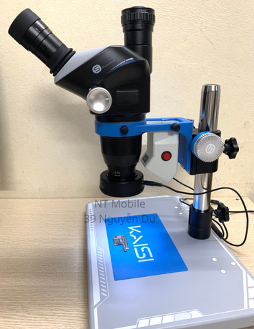 Kính hiển vi 3 mắt Kaisi S8 Microscope, zoom 6.5X – 52X