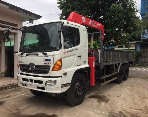 Ô tô tải gắn cẩu HINO FL8JTSG 6x2/CKGT-UNIC URV554K-TH