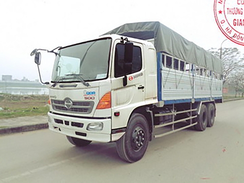 Ô tô tải có mui bạt HINO FL8JTSA 6x2/CKGT-MB2