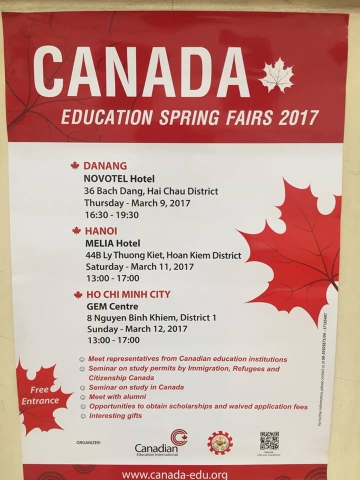 TRIỂN LÃM GIÁO DỤC CANADA MÙA XUÂN 2017