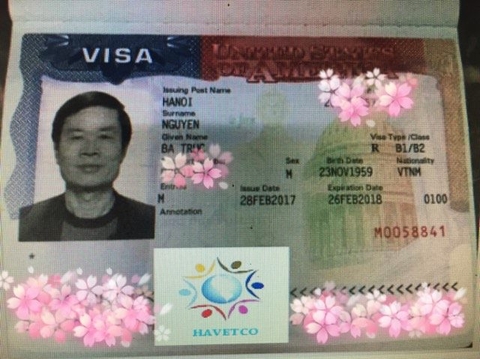 Chúc mừng anh Nguyễn Bá Trúc đã nhận được visa sang Mỹ thăm con du học