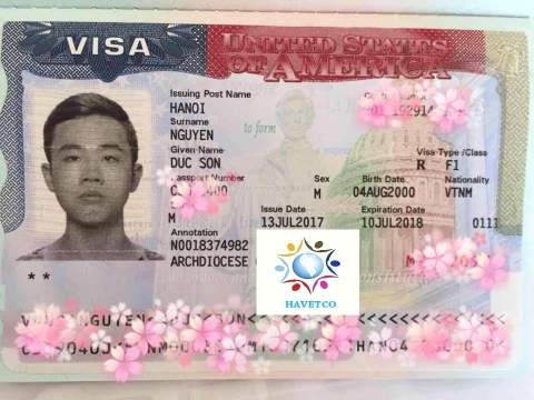 Chúc mừng em Nguyễn Đức Sơn đạt visa du học Mỹ