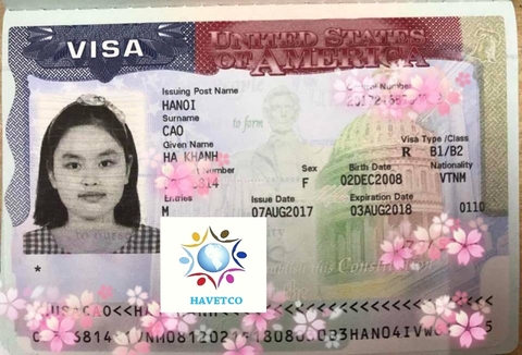 Chúc mừng cháu Cao Hà Khanh đã nhận visa Mỹ