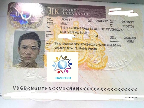CHÚC MỪNG EM NGUYỄN VŨ NAM ĐÃ ĐẠT VISA DU HỌC ANH QUỐC