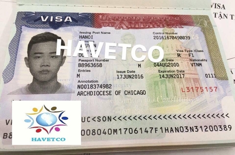 VISA DU HỌC MỸ CỦA NGUYỄN ĐỨC SƠN