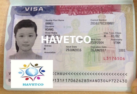 VISA DU HỌC MỸ CỦA CHÁU HOÀNG MINH CHÂU