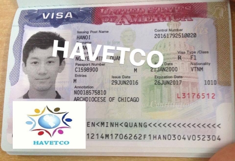 VISA DU HỌC MỸ CỦA EM TRẦN NGUYỄN MINH QUÂN