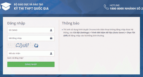 LỊCH THI TỐT NGHIỆP THPT QUỐC GIA 2017