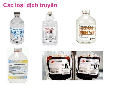 Một số dịch truyền hay dùng trên thị trường
