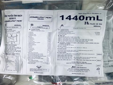 Đạm sữa truyền tĩnh mạch 3 ngăn có tác dụng gì?