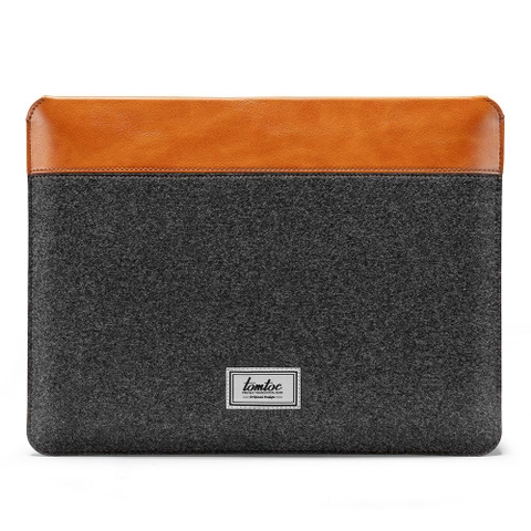 TÚI CHỐNG SỐC TOMTOC (USA) FELT & PU LEATHER FOR MACBOOK PRO/AIR