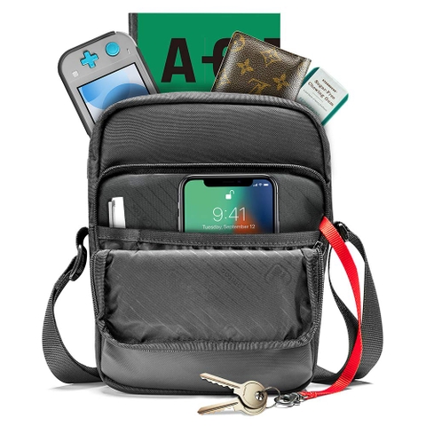 TÚI ĐEO CHÉO TOMTOC (USA) URBAN CROSSBODY FOR TECH ACCESSORIES AND IPAD MINI/TABLET 7.9INCH