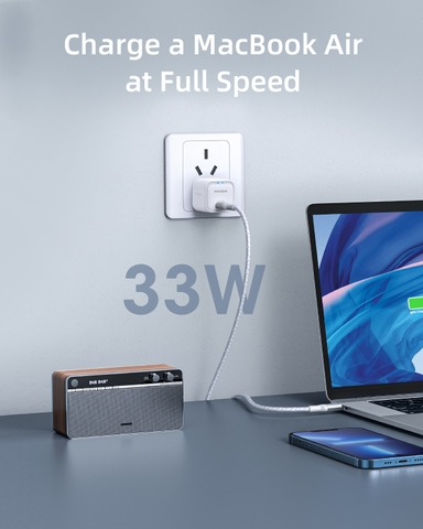 CỦ SẠC NHANH INNOSTYLE MINICUBE GAN II 33W PD/QC3.0 & PPS IC33PD