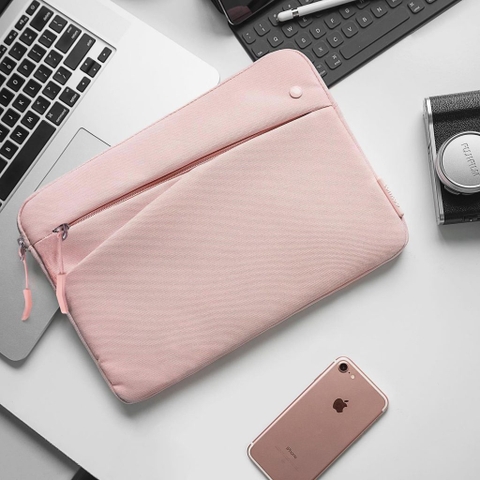 TÚI CHỐNG SỐC TOMTOC (USA) STYLE MACBOOK 14″, MACBOOK AIR/RETINA 13” PINK