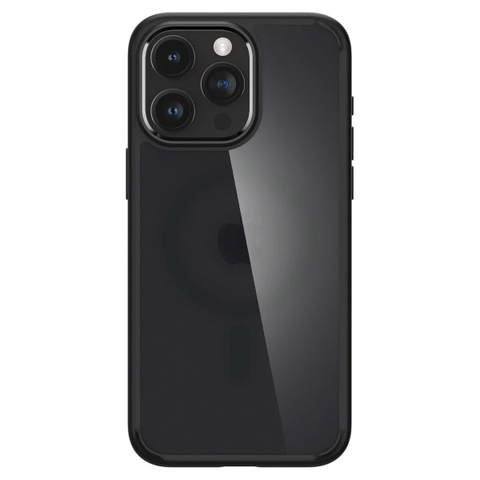 ỐP LƯNG IPHONE 15 PRO MAX SPIGEN CRYSTAL HYBRID MAGFIT FROST BLACK