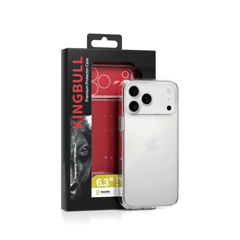 Ốp Lưng Mipow Kingbull Tempered Glass Transprent iPhone 17 Series 2025