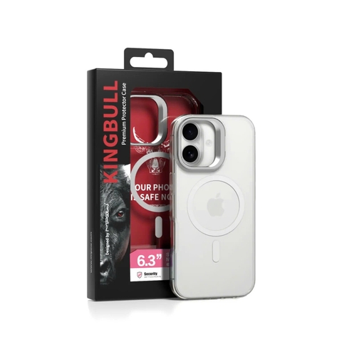 Ốp Lưng Magsafe Mipow Kingbull Tempered Glass StandX Transparent iPhone 17 Series 2025