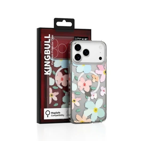 Ốp Lưng Magsafe Mipow Kingbull ViralX iPhone 17 Pro Max 2025 Flowers Painting