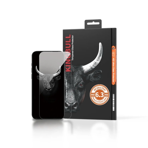 Kính Cường Lực Trong Suốt Mipow Kingbull HD Ultra Clear iPhone 17 Series (Không Viền)
