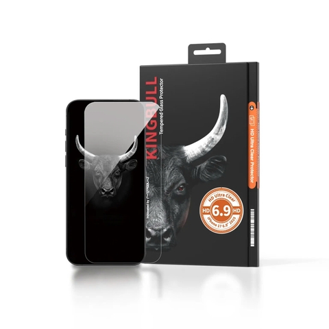 Kính Cường Lực Trong Suốt Mipow Kingbull HD Ultra Clear iPhone 17 Series (Không Viền)