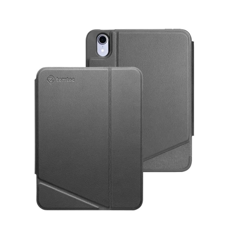 BAO DA TOMTOC (USA) TỪ TÍNH ĐA GÓC VERTICAL HỖ TRỢ SẠC KHÔNG DÂY APPLE PENCIL FOR IPAD MINI 6/ MINI 7