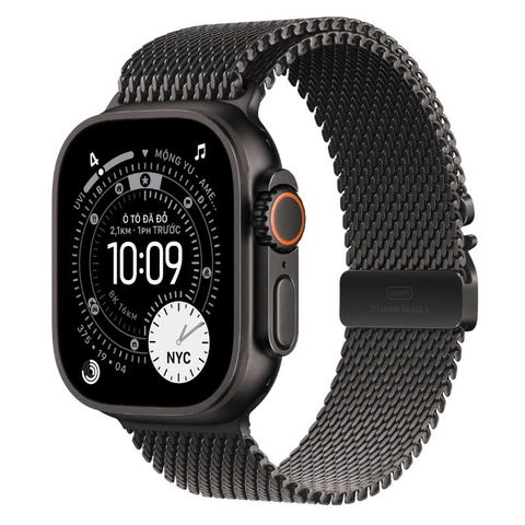 Apple Watch Ultra 3 ( GPS + Cellular ) - Mặt Black Titanium 49mm - Dây Milanese Loop
