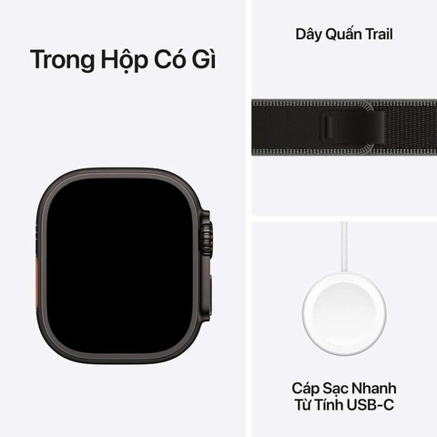 Apple Watch Ultra 3 ( GPS + Cellular ) - Mặt Natural Titanium 49mm - Dây Trail Loop