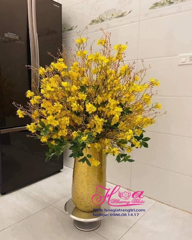 Hoa giả-Bình hoa mai mỹ vàng